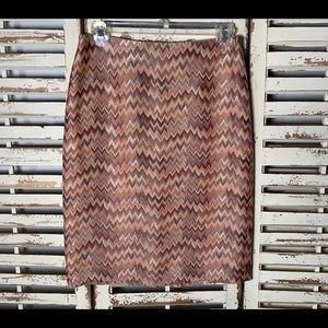 Dana Buchman Chevron Pencil Skirt~Lined~Size 4P